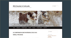 Desktop Screenshot of miniaussiesincolorado.com